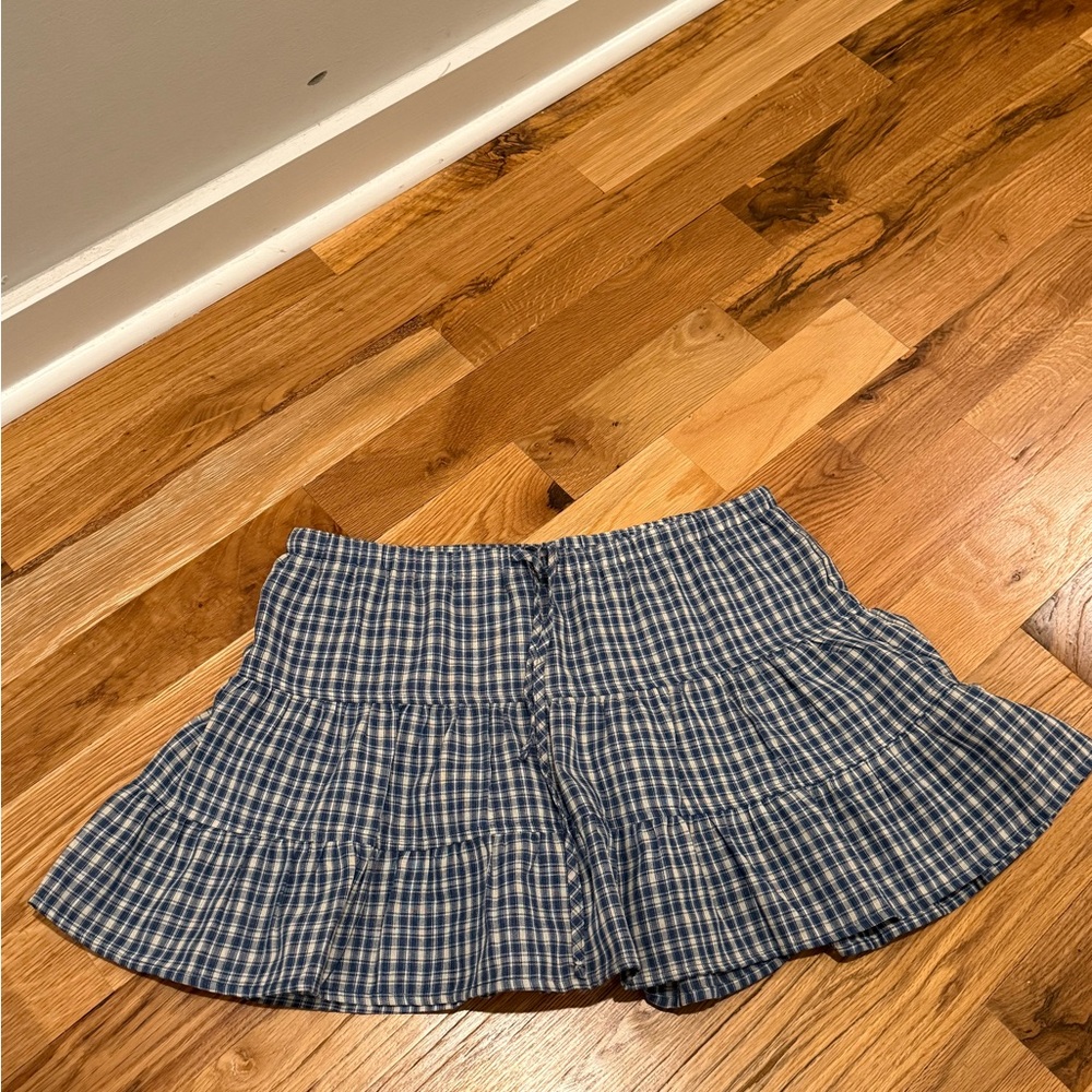 Windsor Navy Checkered Mini Skirt